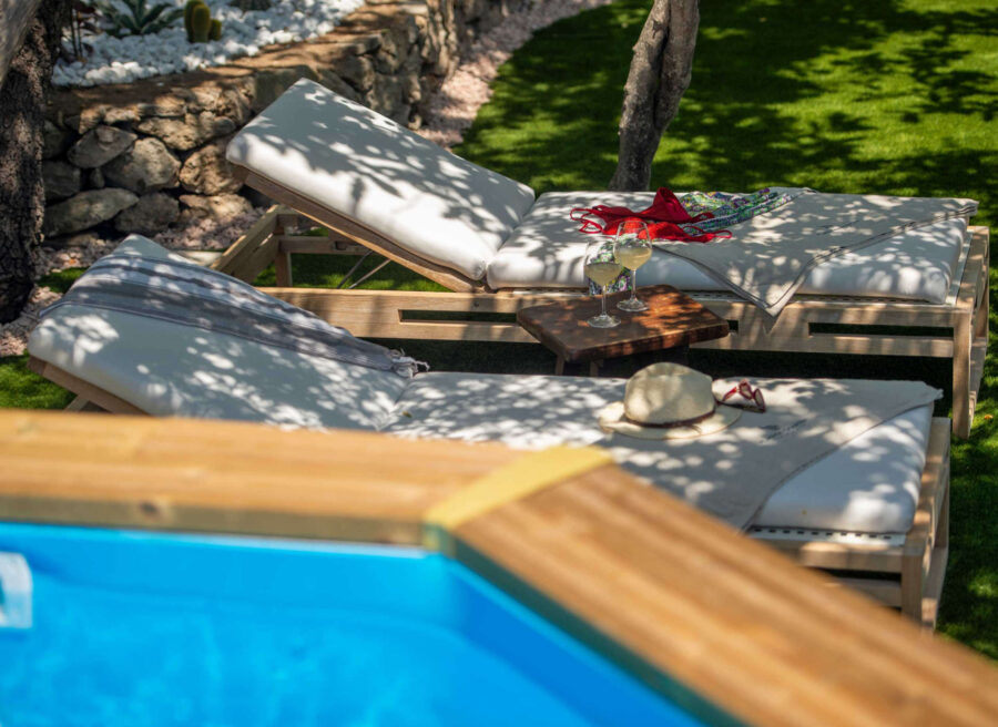 Heated swimming pool